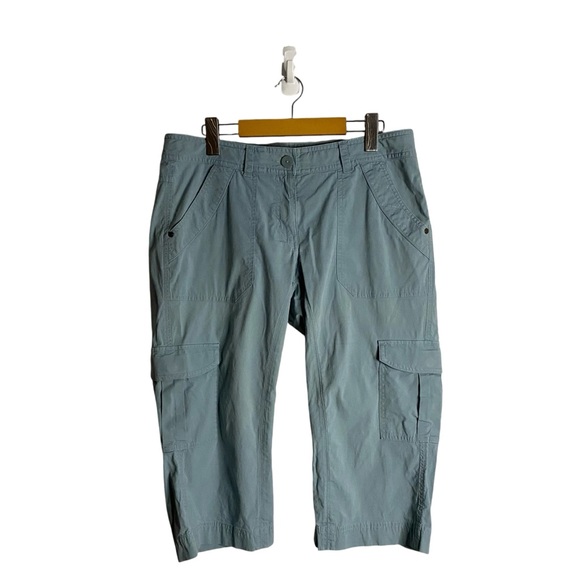 MEC Women's Light Blue Capris Hiking Pant - Picture 1 of 10